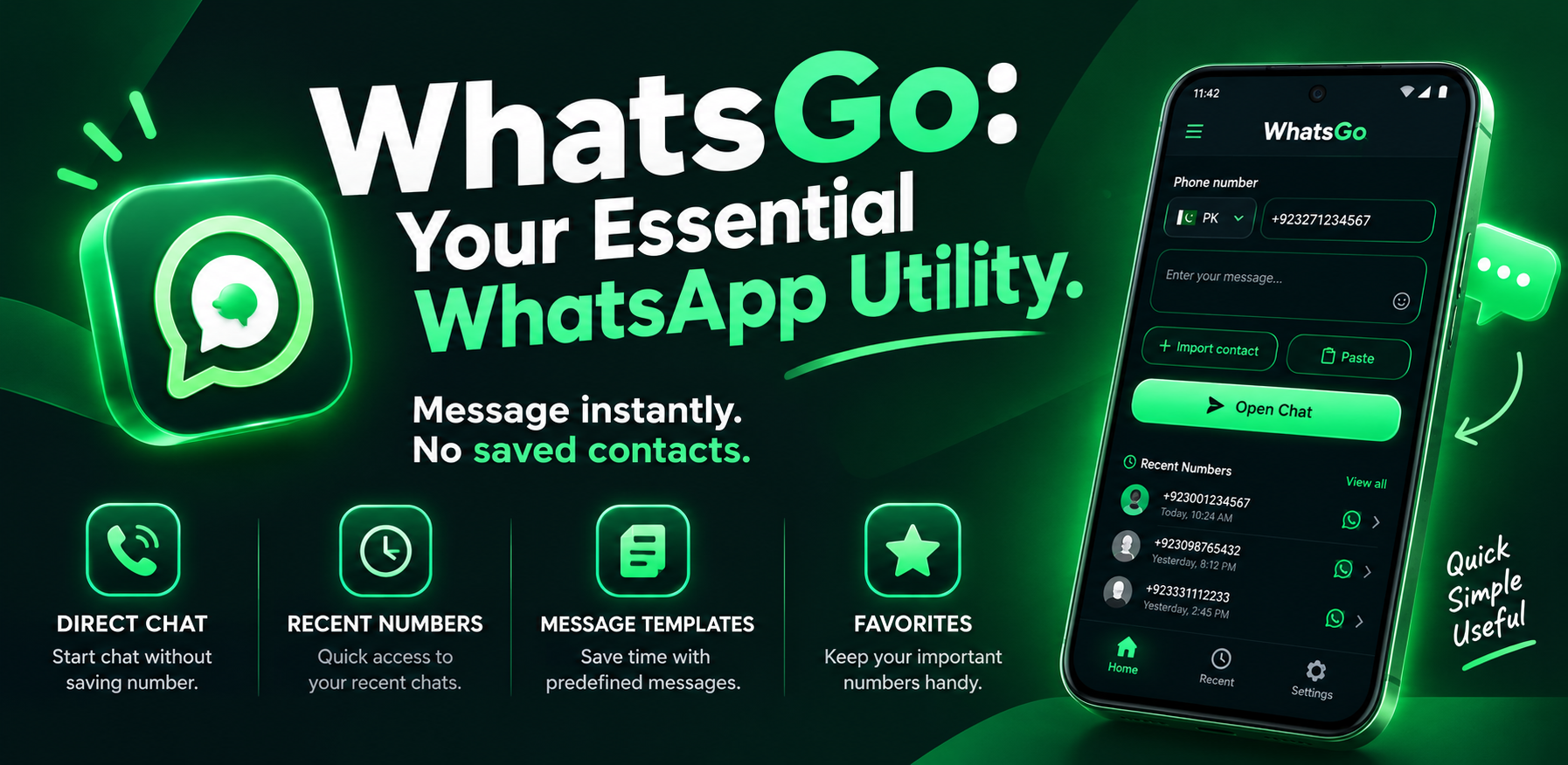WhatsGo app preview